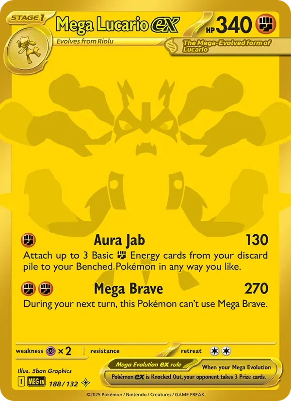 Mega Lucario ex - Holo