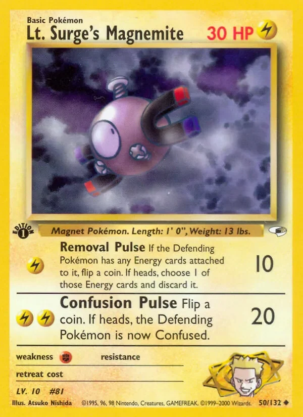 Lt. Surge's Magnemite - Non-holo