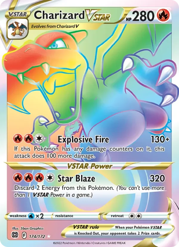 Charizard VSTAR - Holo - Rainbow