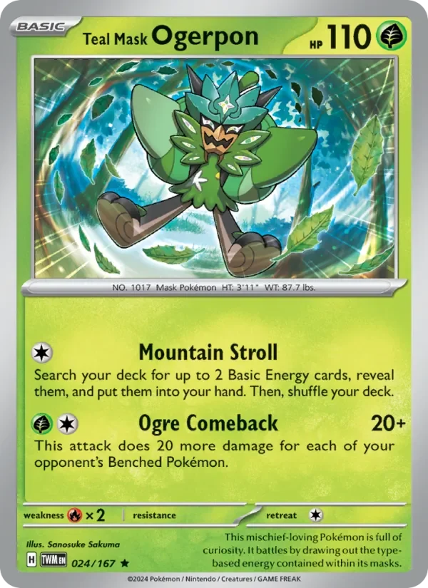Teal Mask Ogerpon - Holo