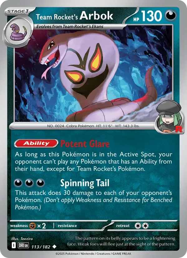 Team Rocket's Arbok - Non-holo