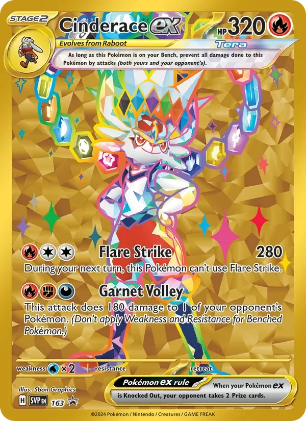 Cinderace ex - Holo