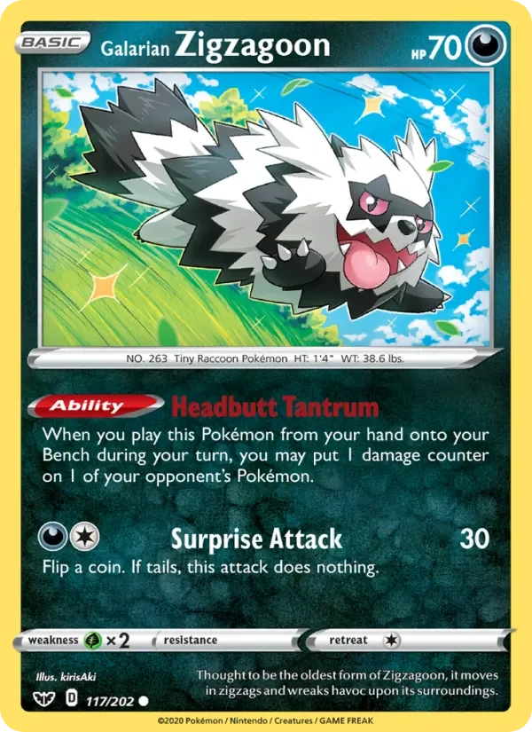 Galarian Zigzagoon - Non-holo
