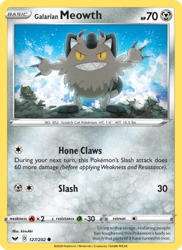 Galarian Meowth - Non-holo