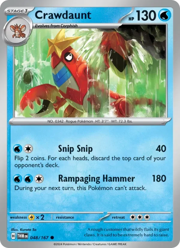 Crawdaunt - Non-holo