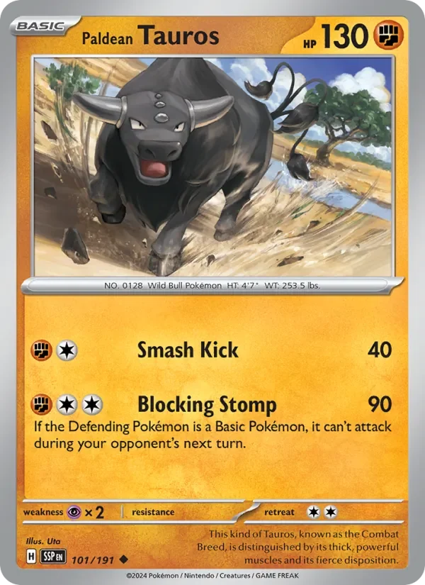 Paldean Tauros - Non-holo