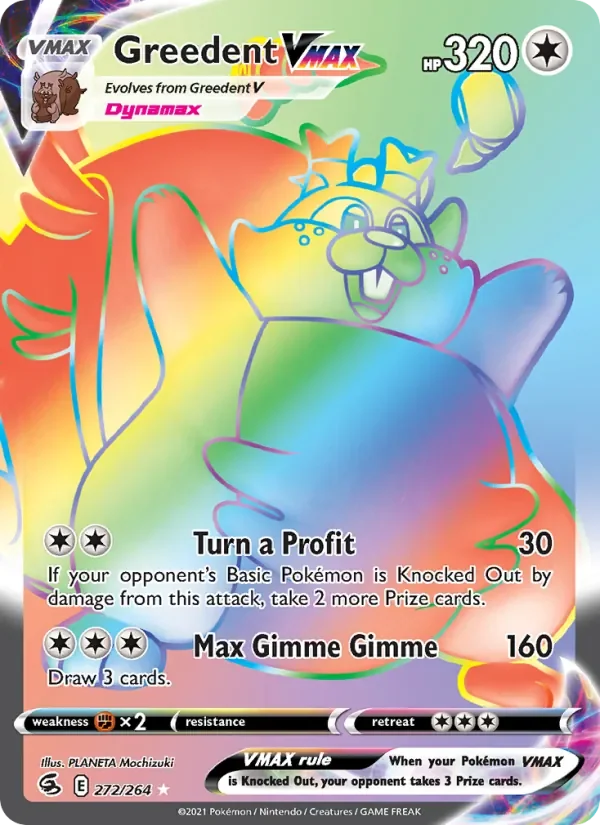 Greedent VMAX - Holo - Rainbow