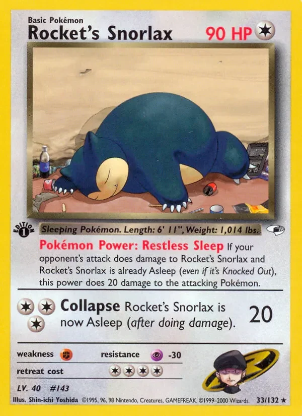 Rocket's Snorlax - Non-holo