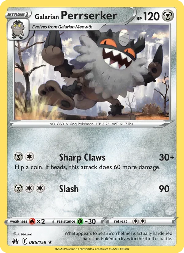 Galarian Perrserker - Non-holo