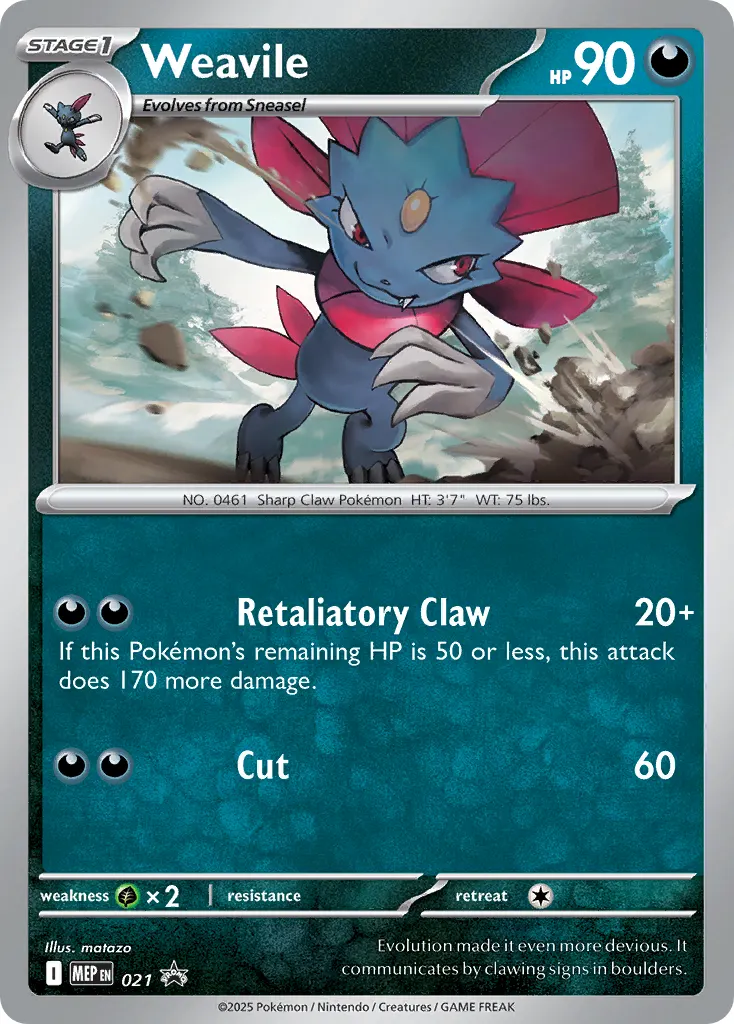 Weavile - Holo - Cosmos