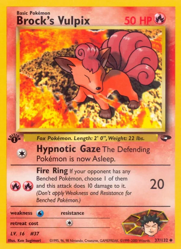 Brock's Vulpix - Non-holo