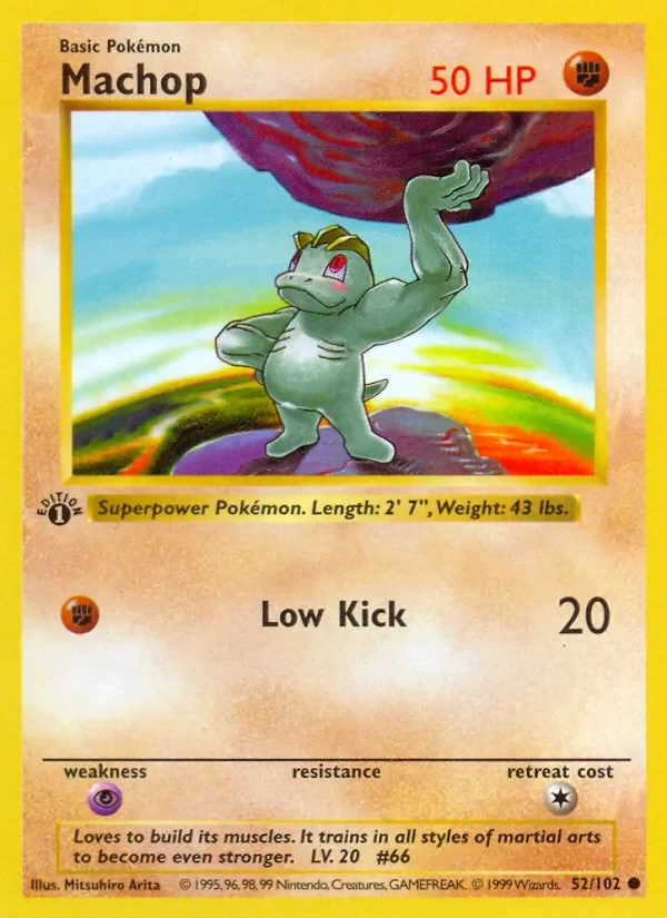 Machop - Non-holo - 1999-2000 copyright