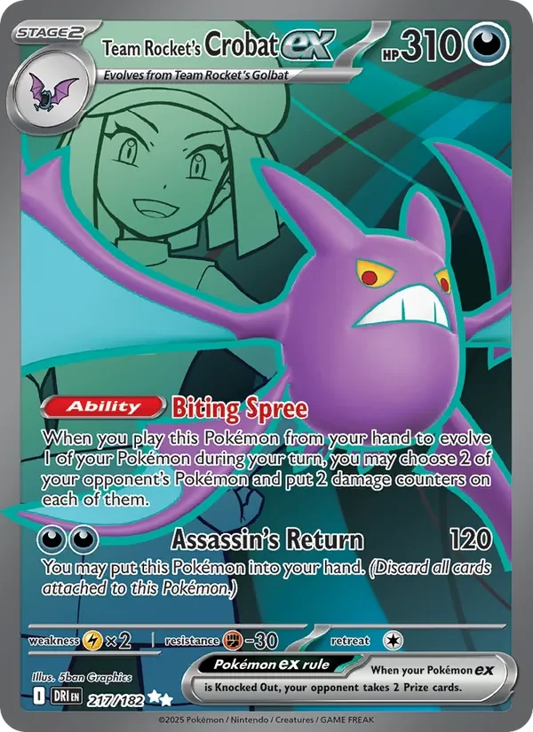 Team Rocket's Crobat ex - Full Art