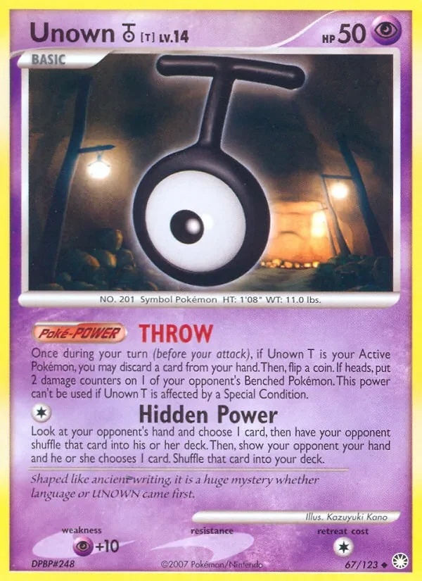 Unown T - Non-holo