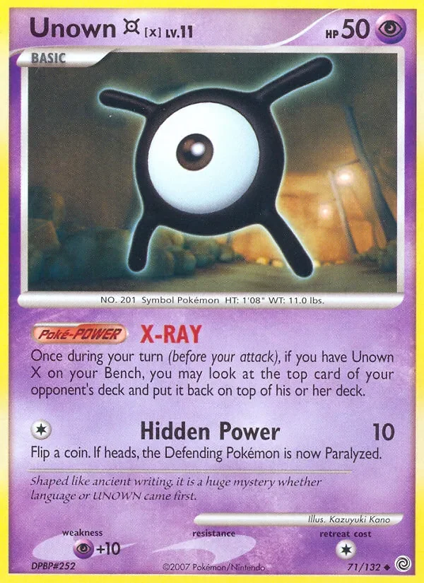 Unown X - Non-holo
