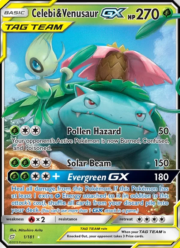 Celebi & Venusaur GX - Non-holo