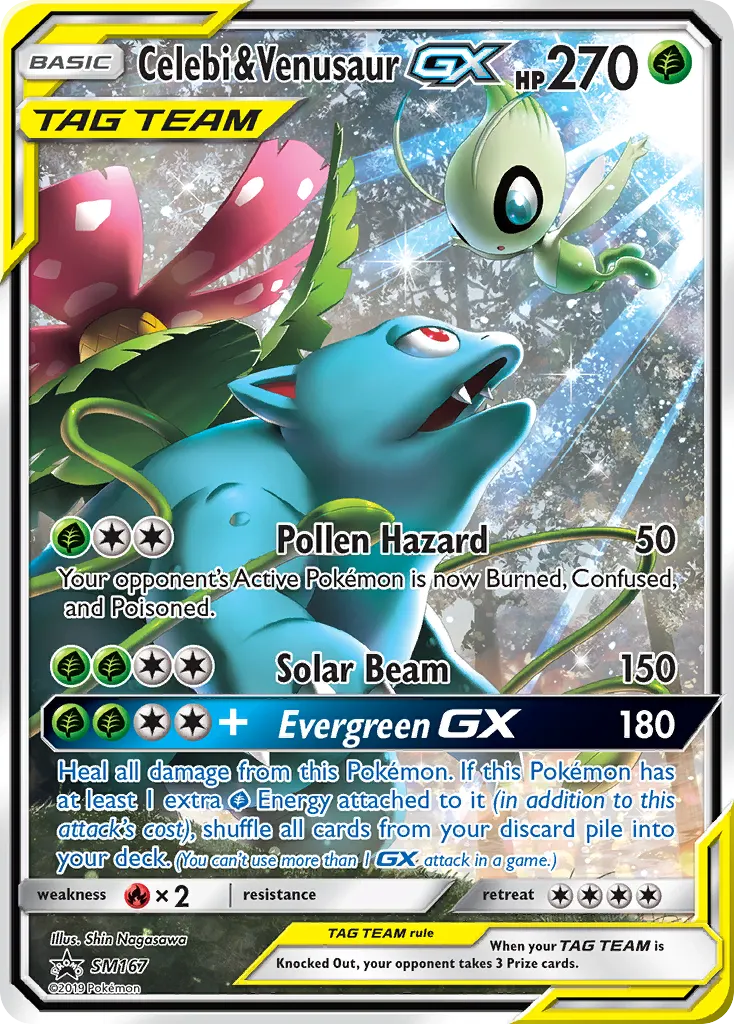 Celebi & Venusaur GX - Holo