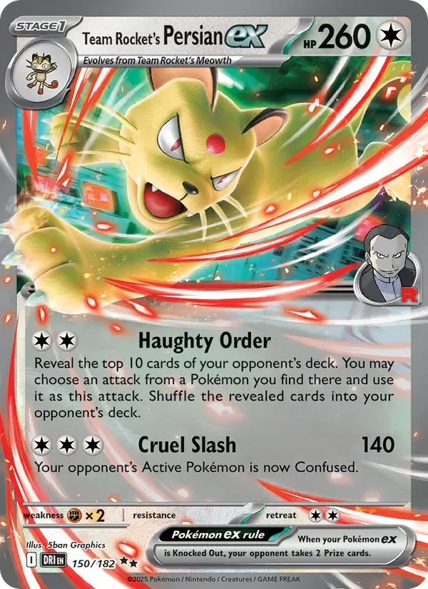 Team Rocket's Persian ex - Holo