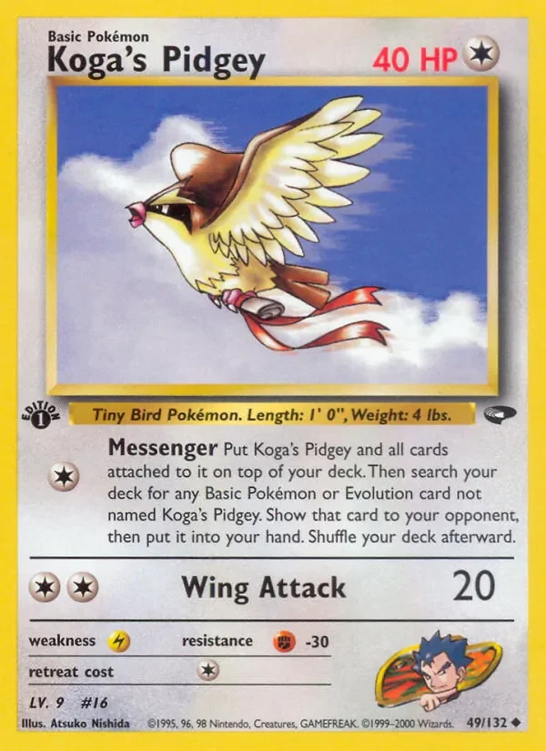 Koga's Pidgey - Non-holo