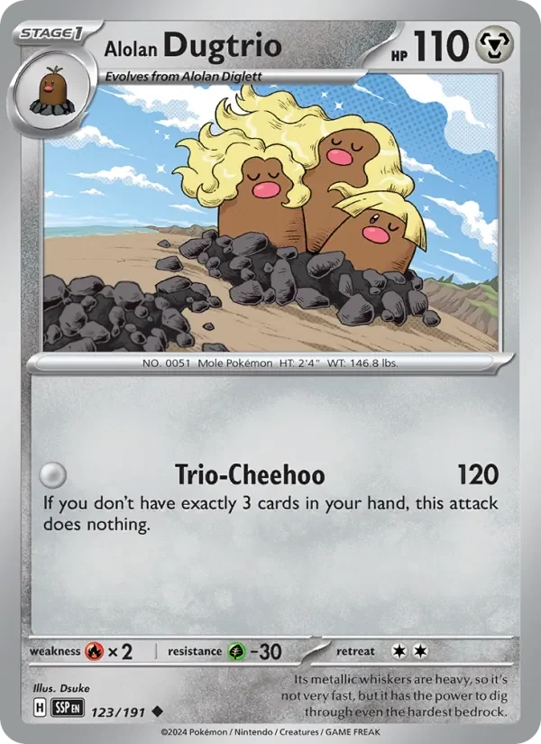 Alolan Dugtrio - Non-holo