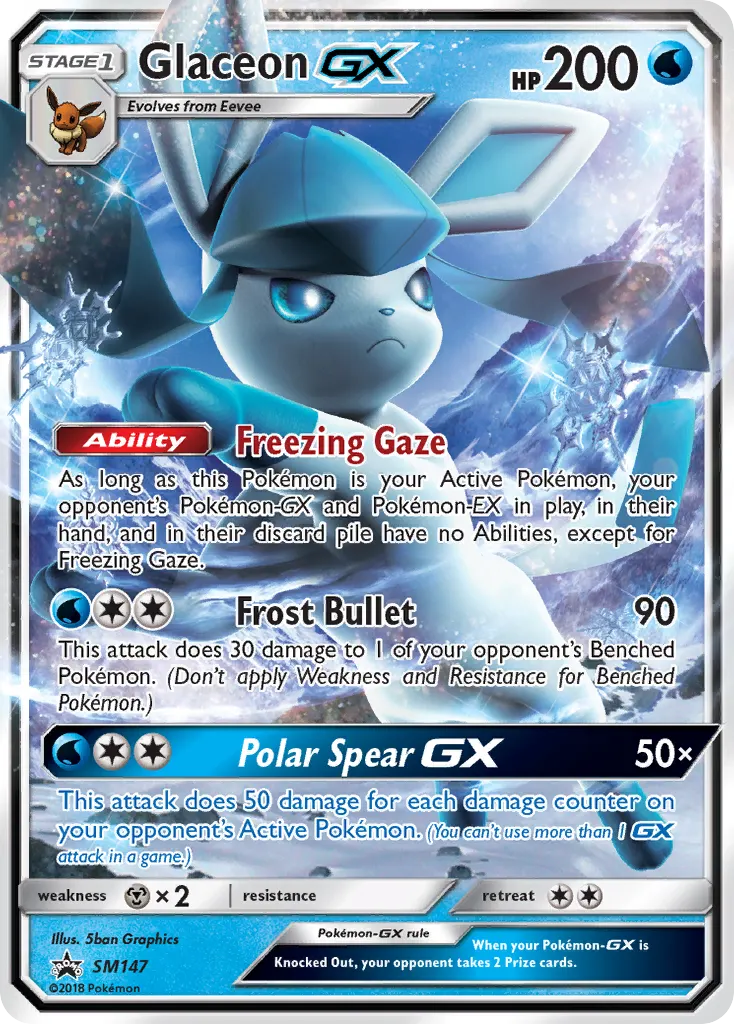 Glaceon GX - Holo