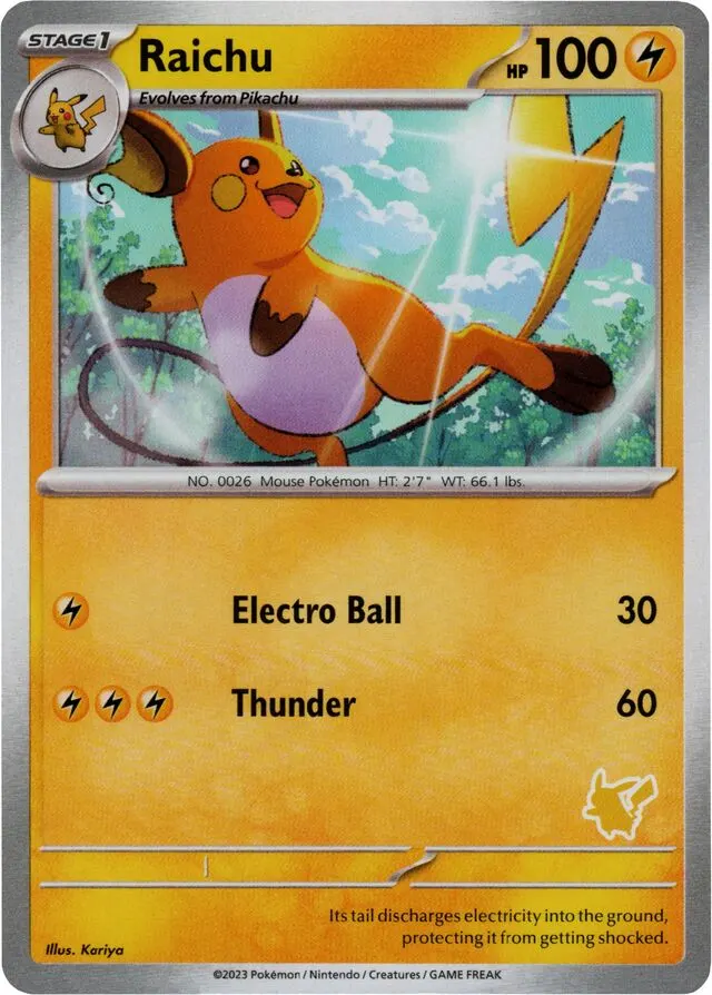 Raichu - Non-holo - Pikachu