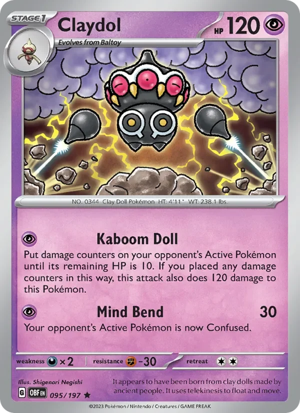 Claydol - Non-holo - Player Rewards Program