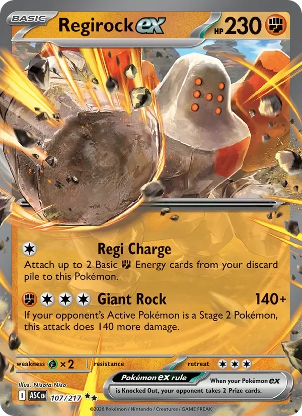 Regirock ex - Holo