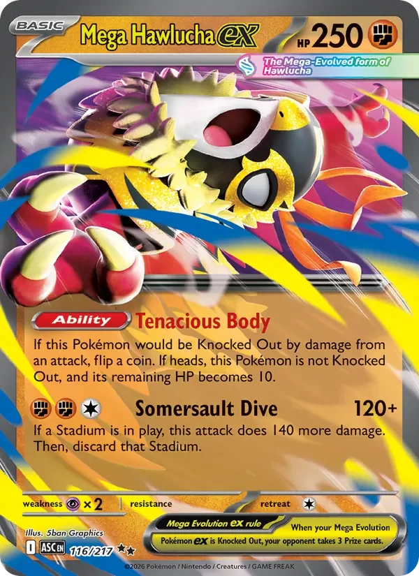 Mega Hawlucha ex - Holo