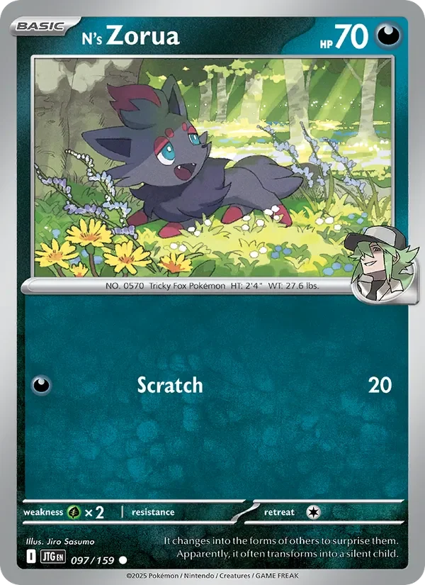 N's Zorua - Non-holo