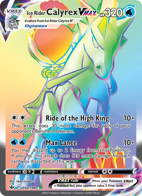 Ice Rider Calyrex VMAX - Holo - Rainbow
