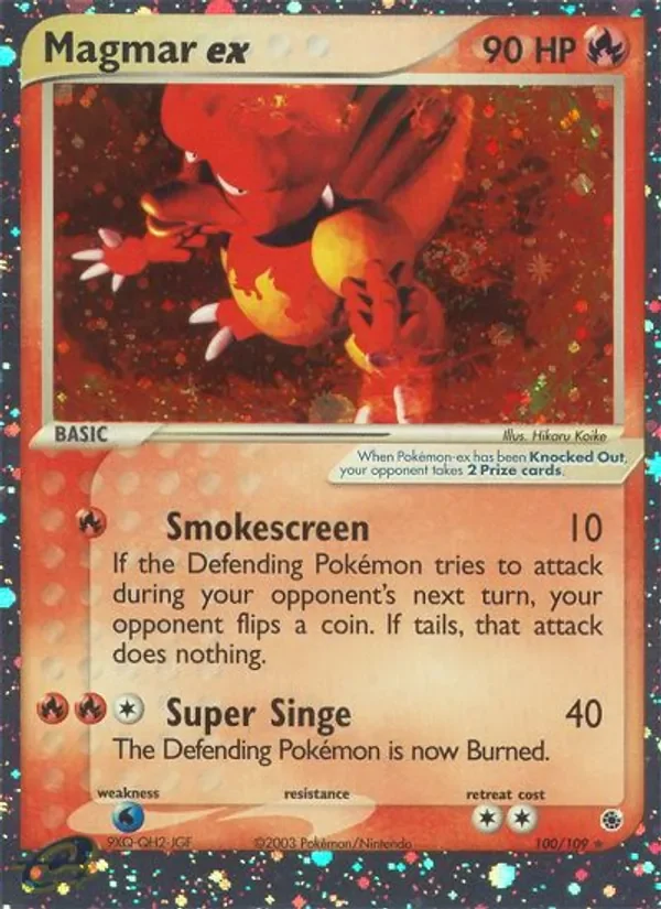 Magmar ex - Holo