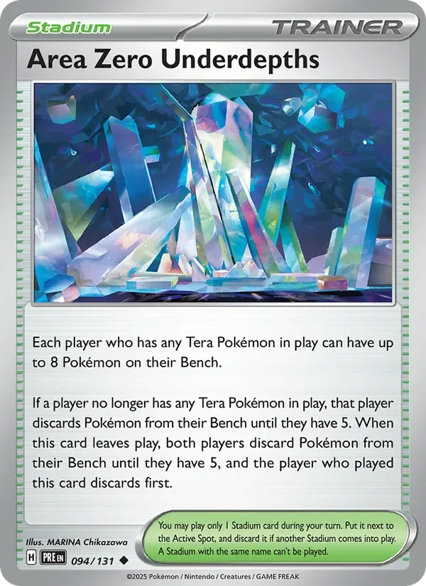 Area Zero Underdepths - Non-holo