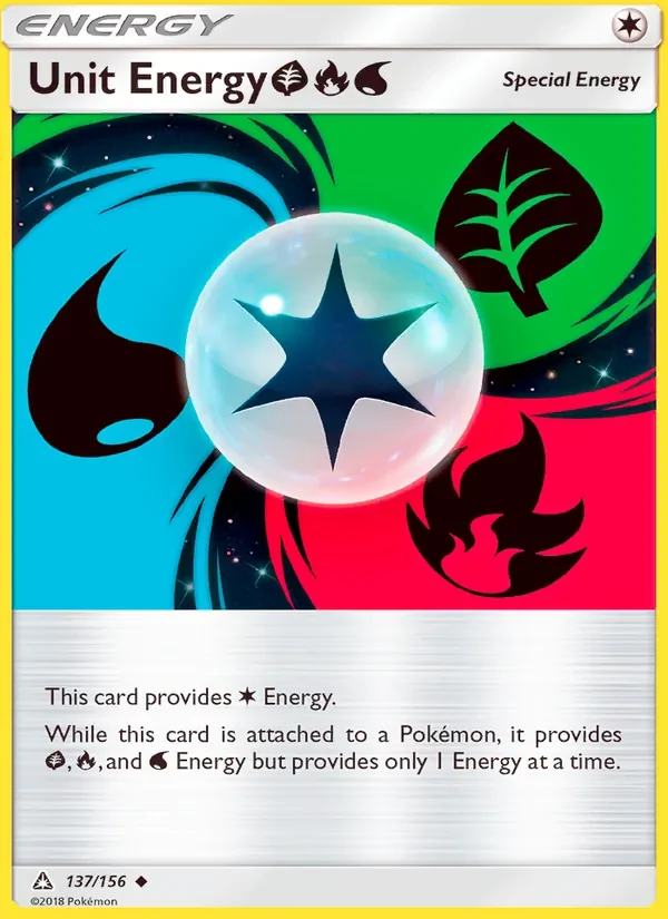 Unit Energy GrassFireWater - Non-holo