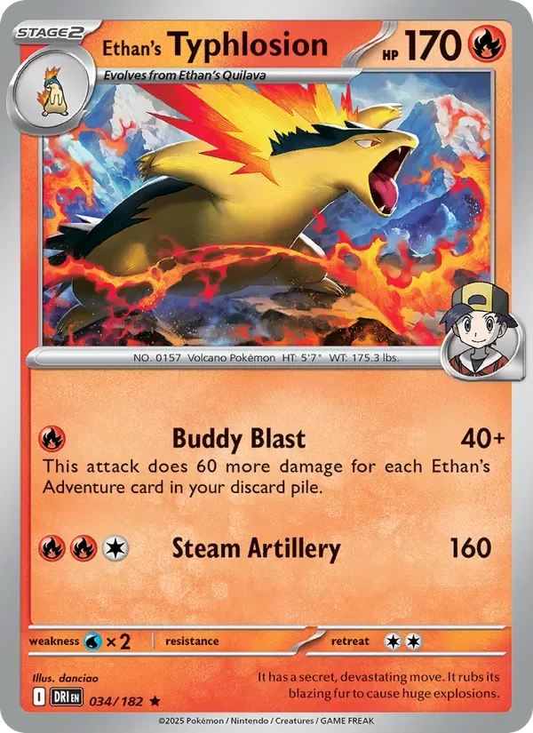 Ethan's Typhlosion - Non-holo