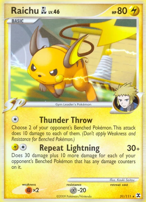 Raichu GL - Non-holo