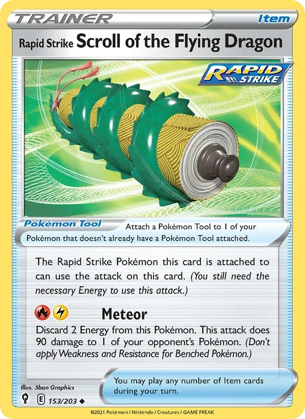 Rapid Strike Scroll of the Flying Dragon - Non-holo
