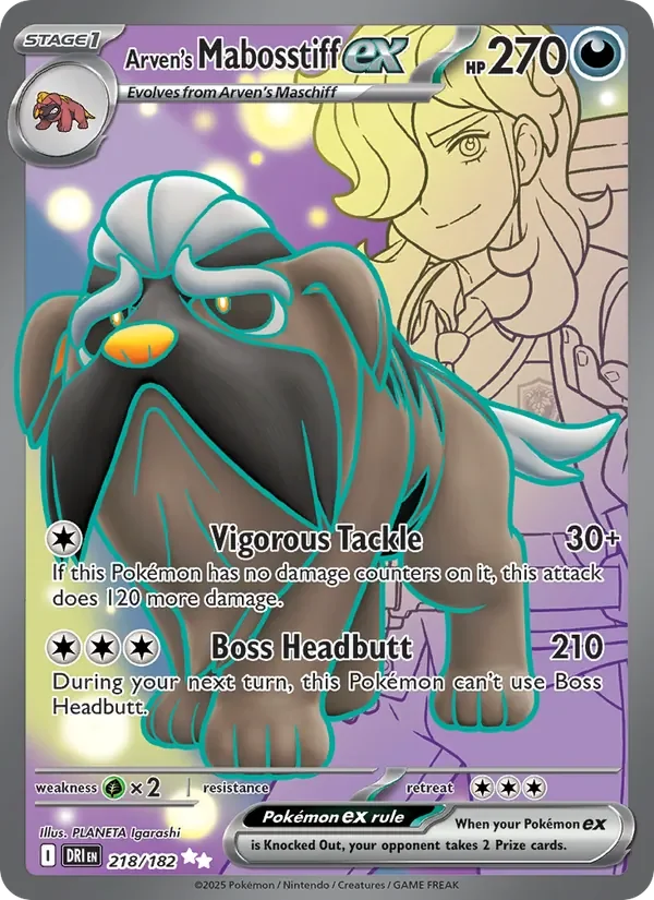Arven's Mabosstiff ex - Full Art