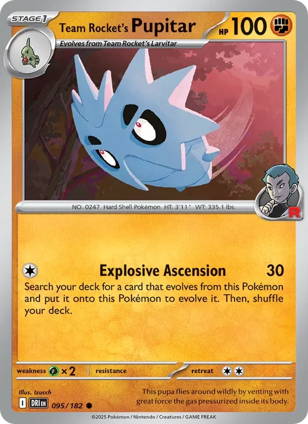 Team Rocket's Pupitar - Non-holo