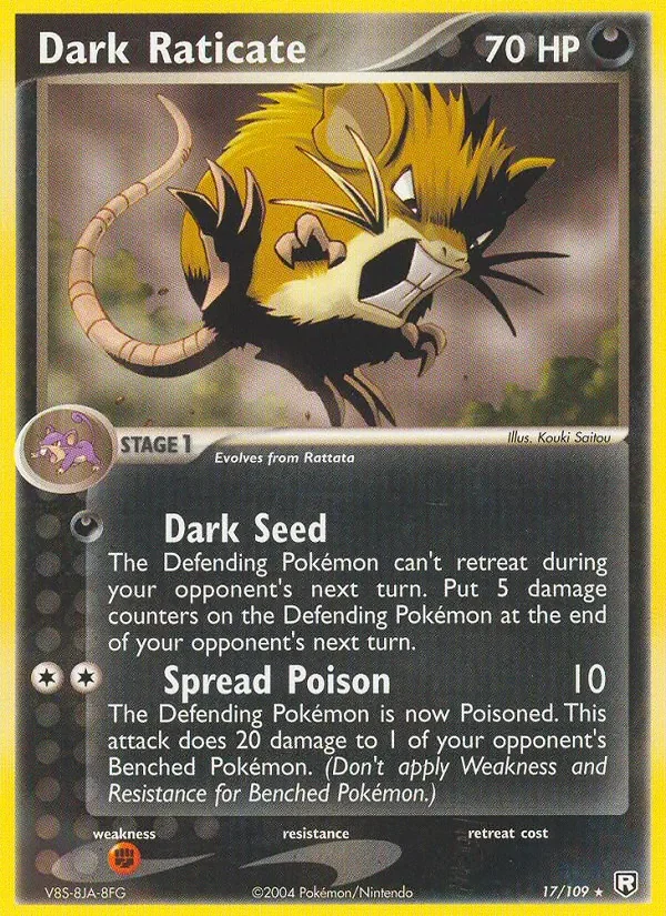 Dark Raticate - Non-holo