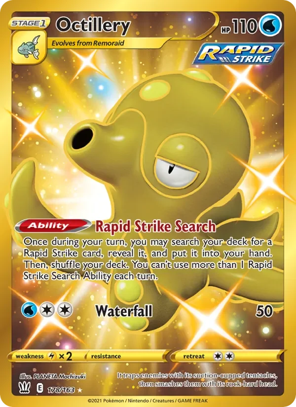 Octillery - Holo - Gold