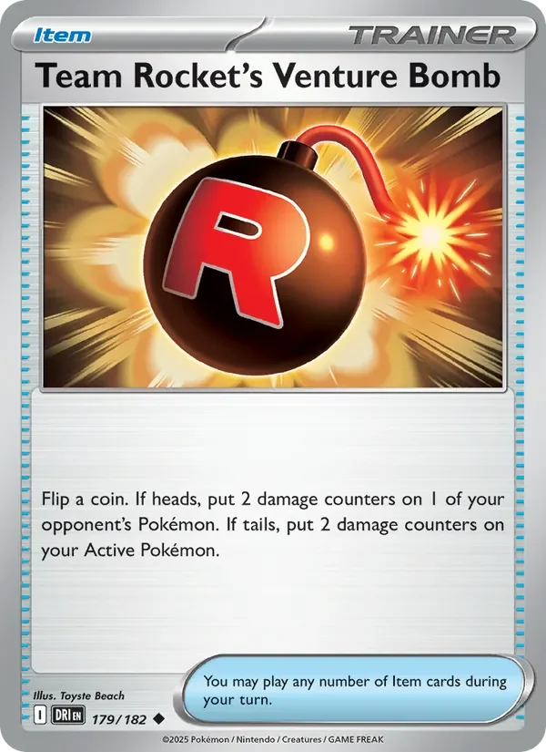 Team Rocket's Venture Bomb - Non-holo
