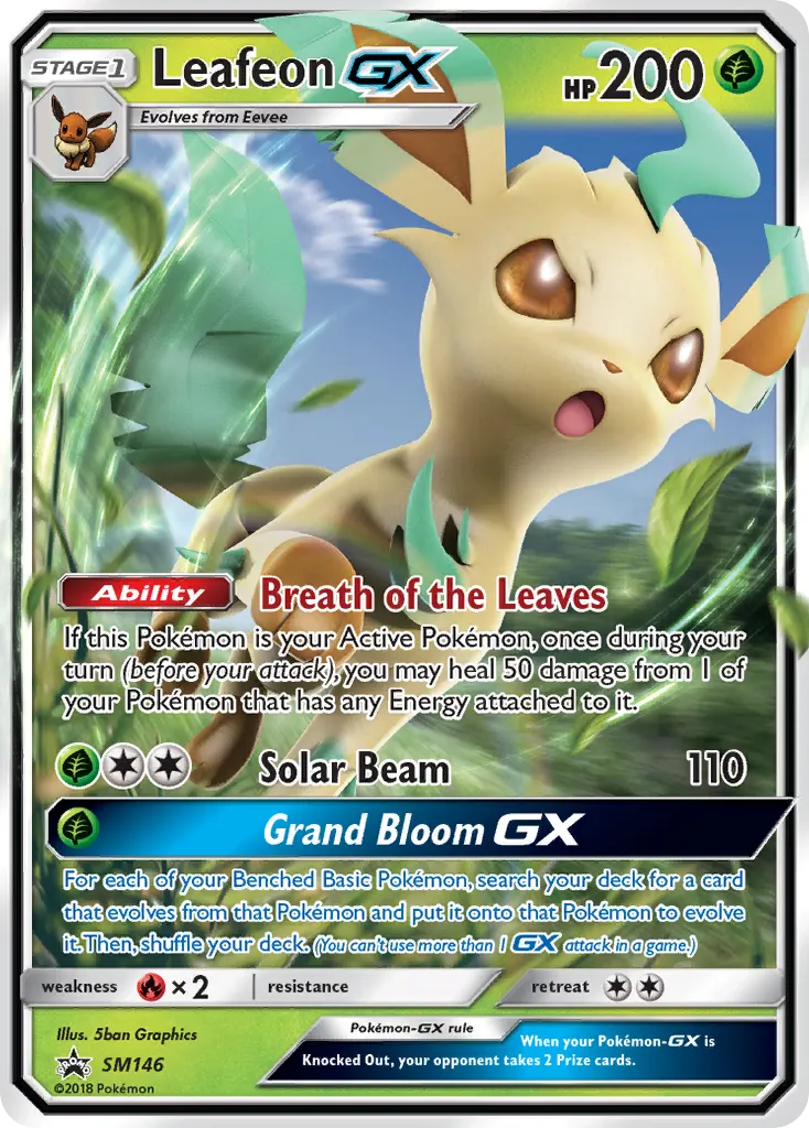Leafeon GX - Holo