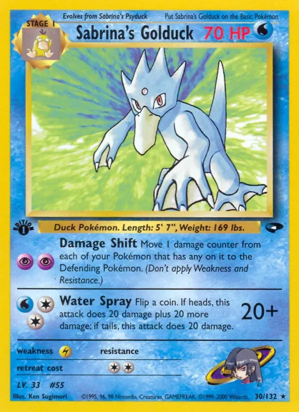 Sabrina's Golduck - Non-holo
