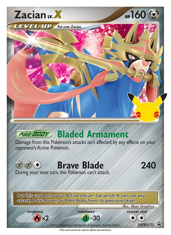 Zacian - Holo - 25th Celebration