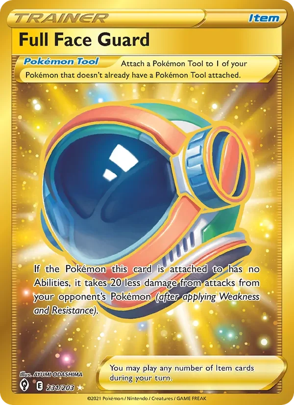 Full Face Guard - Holo - Gold