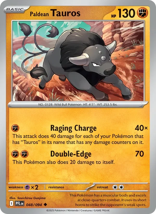 Paldean Tauros - Non-holo