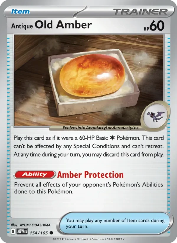 Antique Old Amber - Non-holo