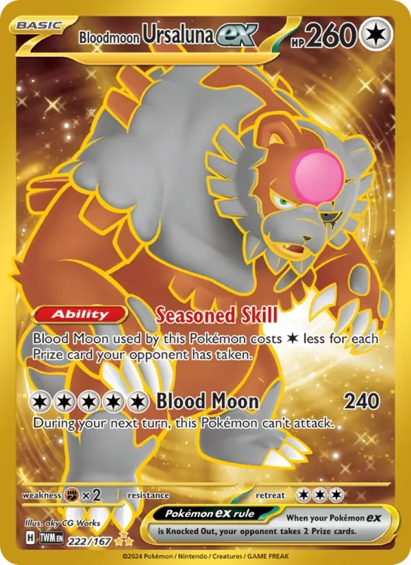 Bloodmoon Ursaluna ex - Full Art - Gold