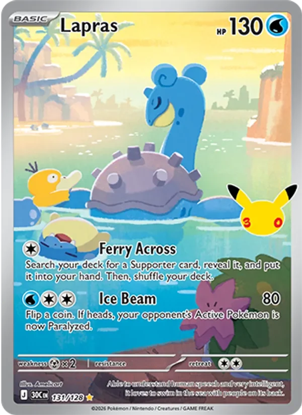 Lapras - Full Art - 30th Anniversary